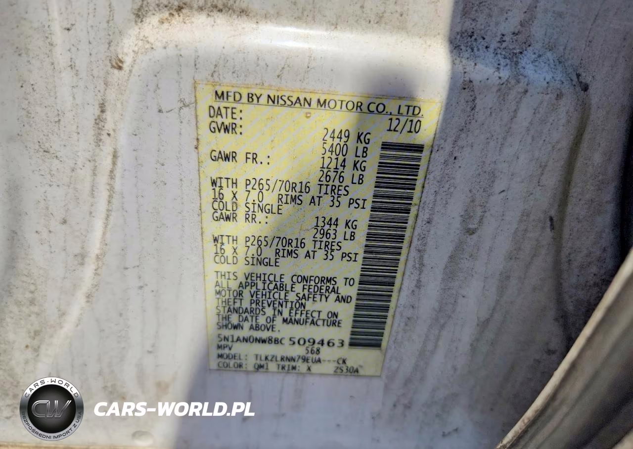 2011 Nissan Xterra X VIN:5N1AN0NW8BC509463 - 13