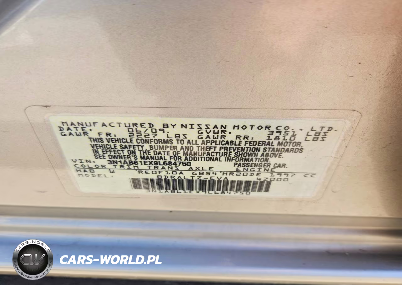 2009 Nissan Sentra 2.0 VIN:3N1AB61EX9L684750 - 12