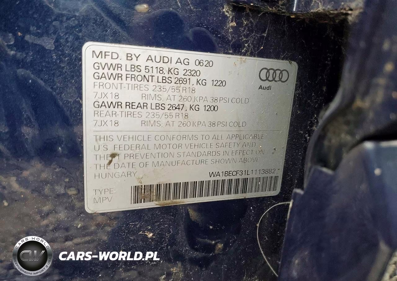 2020 Audi Q3 Premium Plus VIN:WA1BECF31L1113882 - 13