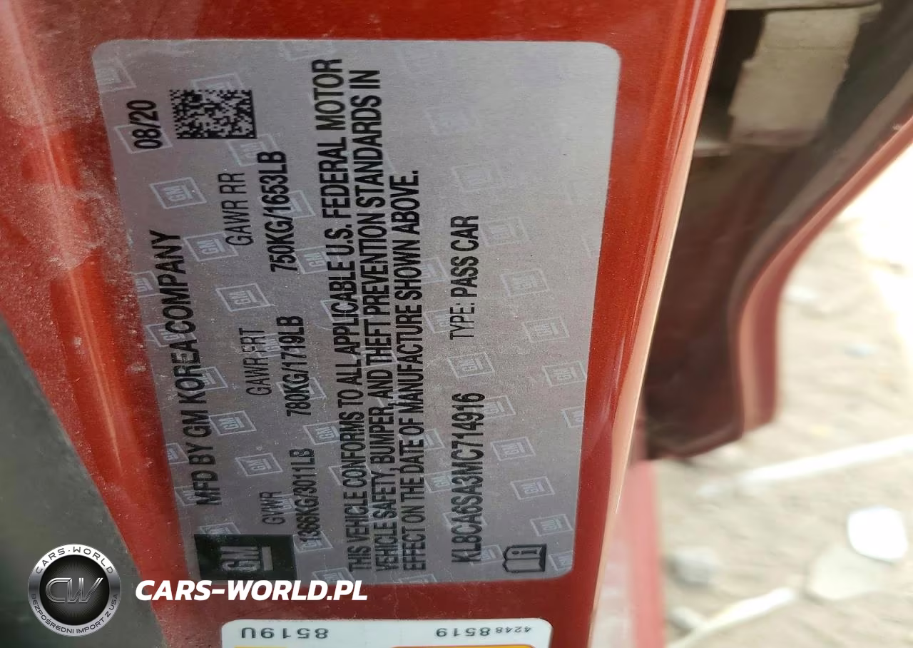 2021 Chevrolet Spark Ls VIN:KL8CA6SA3MC714916 - 13