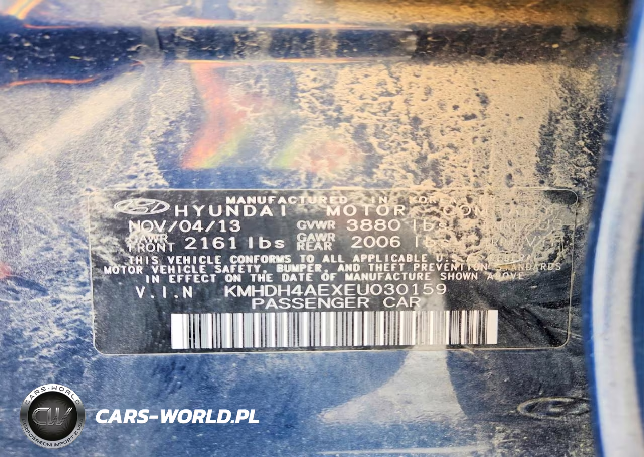 2014 Hyundai Elantra Se VIN:KMHDH4AEXEU030159 - 12