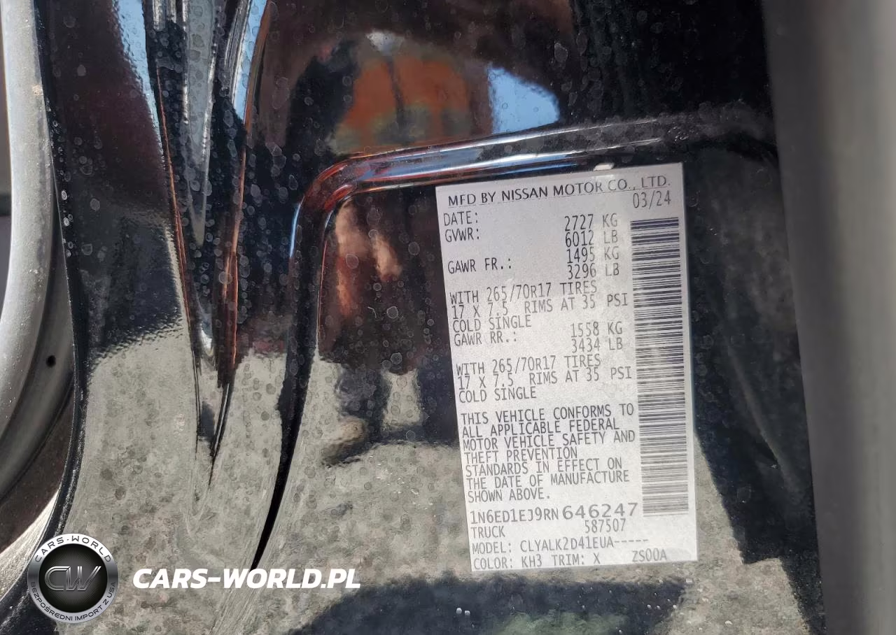 2024 Nissan Frontier Pro-X VIN:1N6ED1EJ9RN646247 - 12