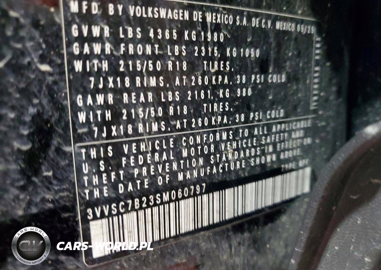 2025 Volkswagen Taos Se VIN:3VVSC7B23SM060797 - 12