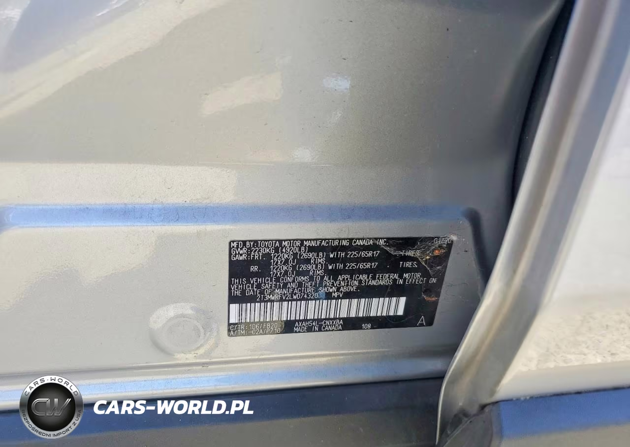 2020 Toyota Rav4 Le VIN:2T3MWRFV2LW074320 - 12