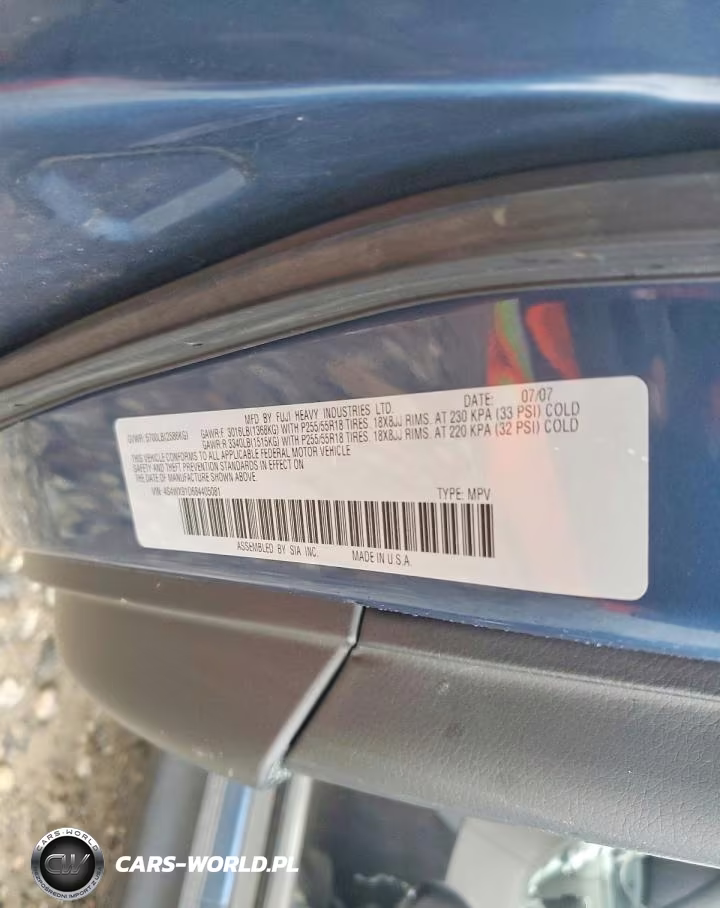 2008 Subaru Tribeca VIN:4S4WX91D684405081 - 12