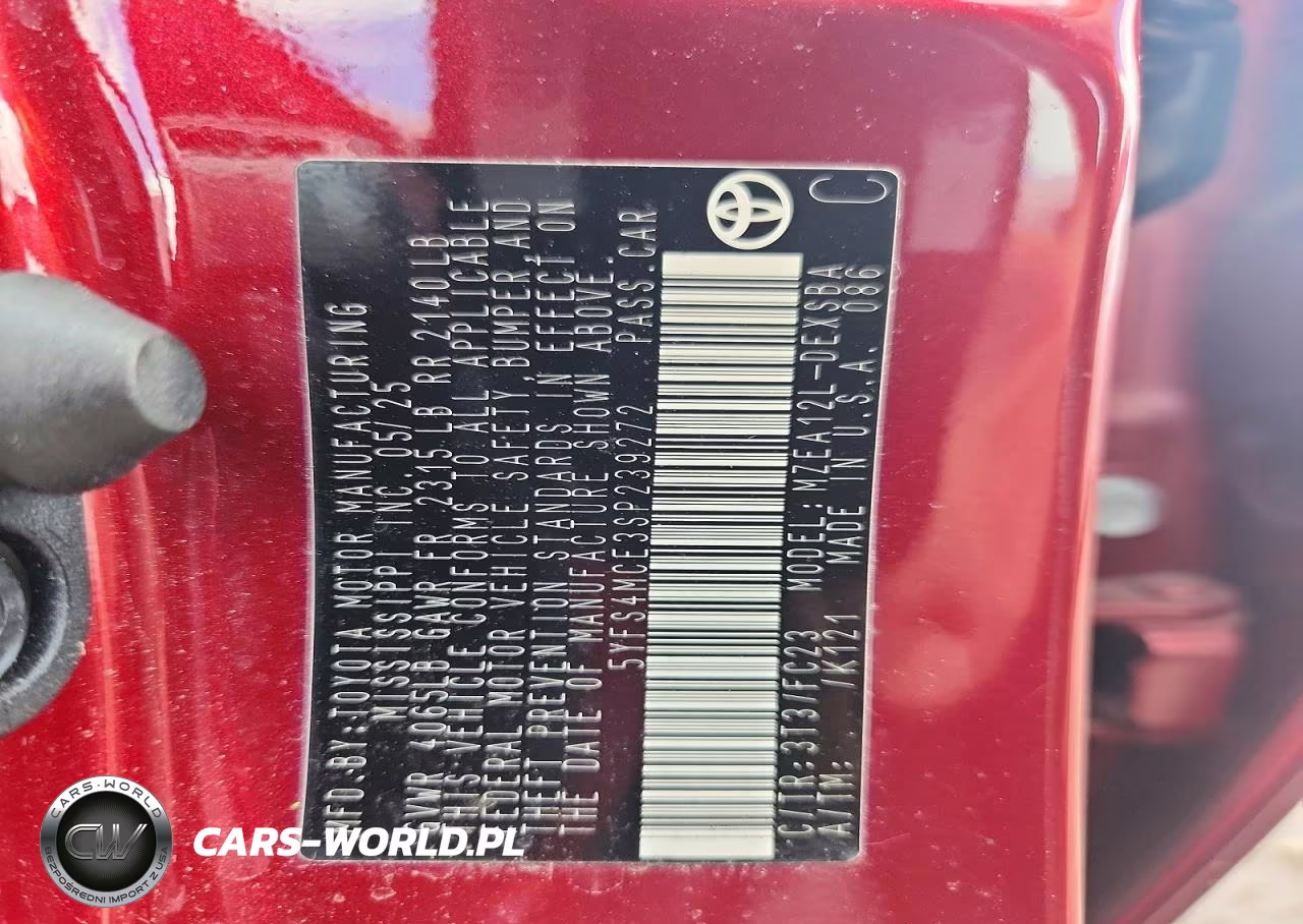 2025 Toyota Corolla Se VIN:5YFS4MCE3SP239272 - 12
