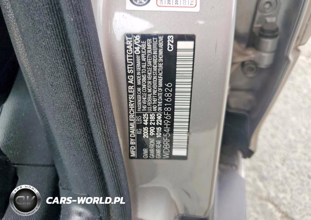 2006 Mercedes-Benz C 280 VIN:WDBRF54H96F816826 - 12