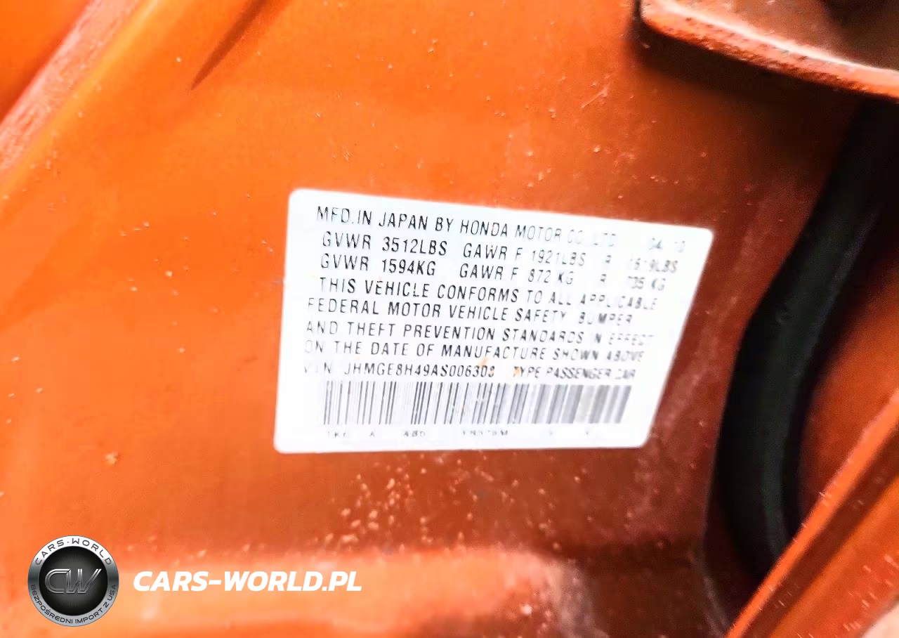 2010 Honda Fit Sport VIN:JHMGE8H49AS006308 - 13