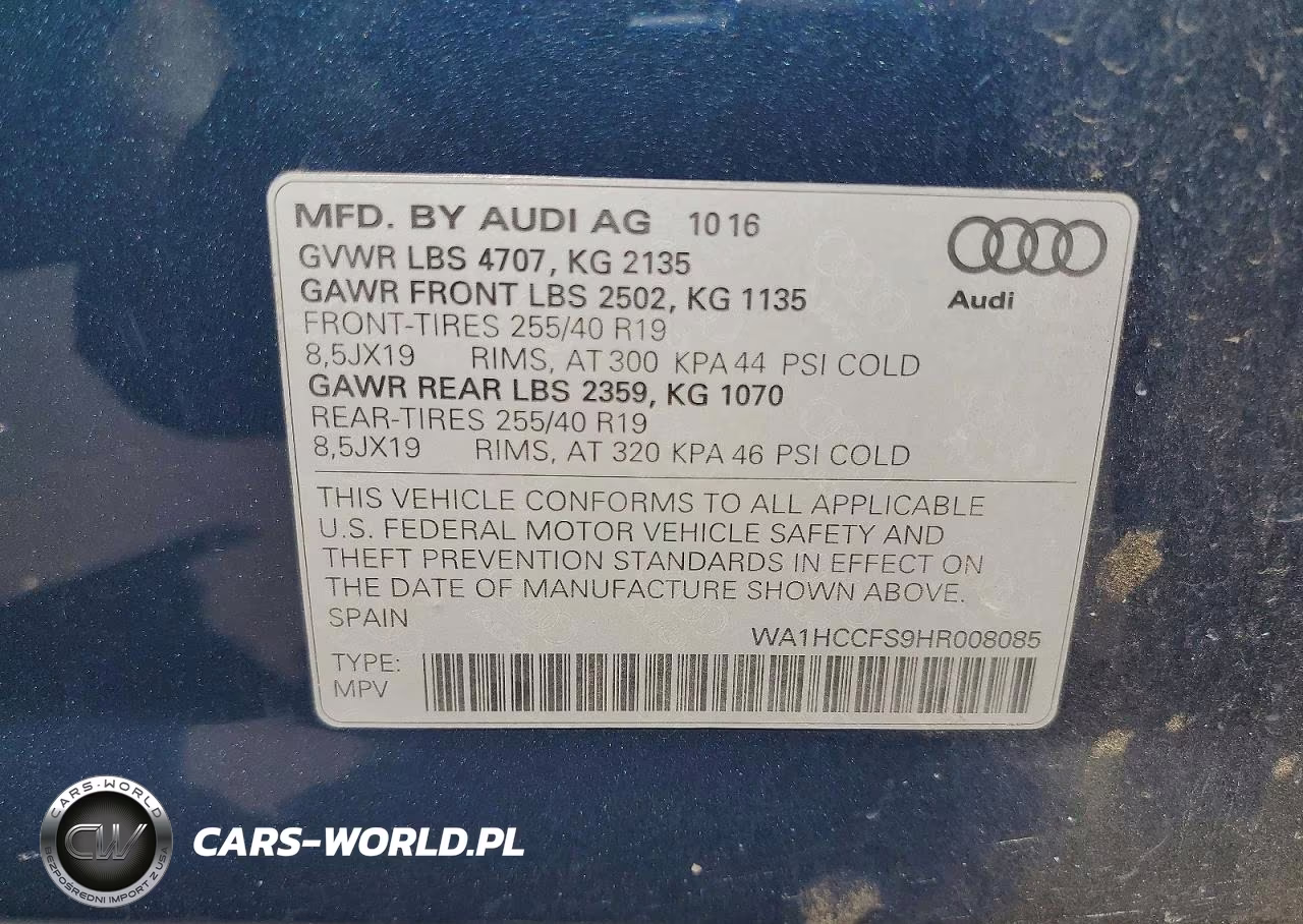 2017 Audi Q3 Premium Plus VIN:WA1HCCFS9HR008085 - 13