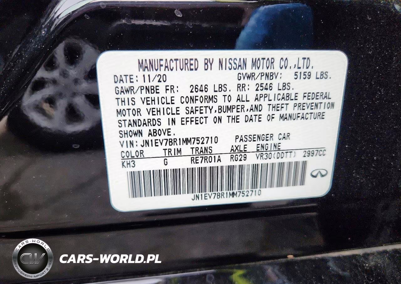 2021 Infiniti Q50 Luxe VIN:JN1EV7BR1MM752710 - 12