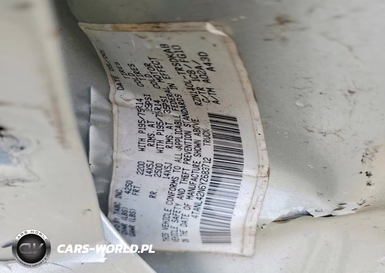 2000 Toyota Tacoma Base VIN:4TANL42N6YZ683712 - 12