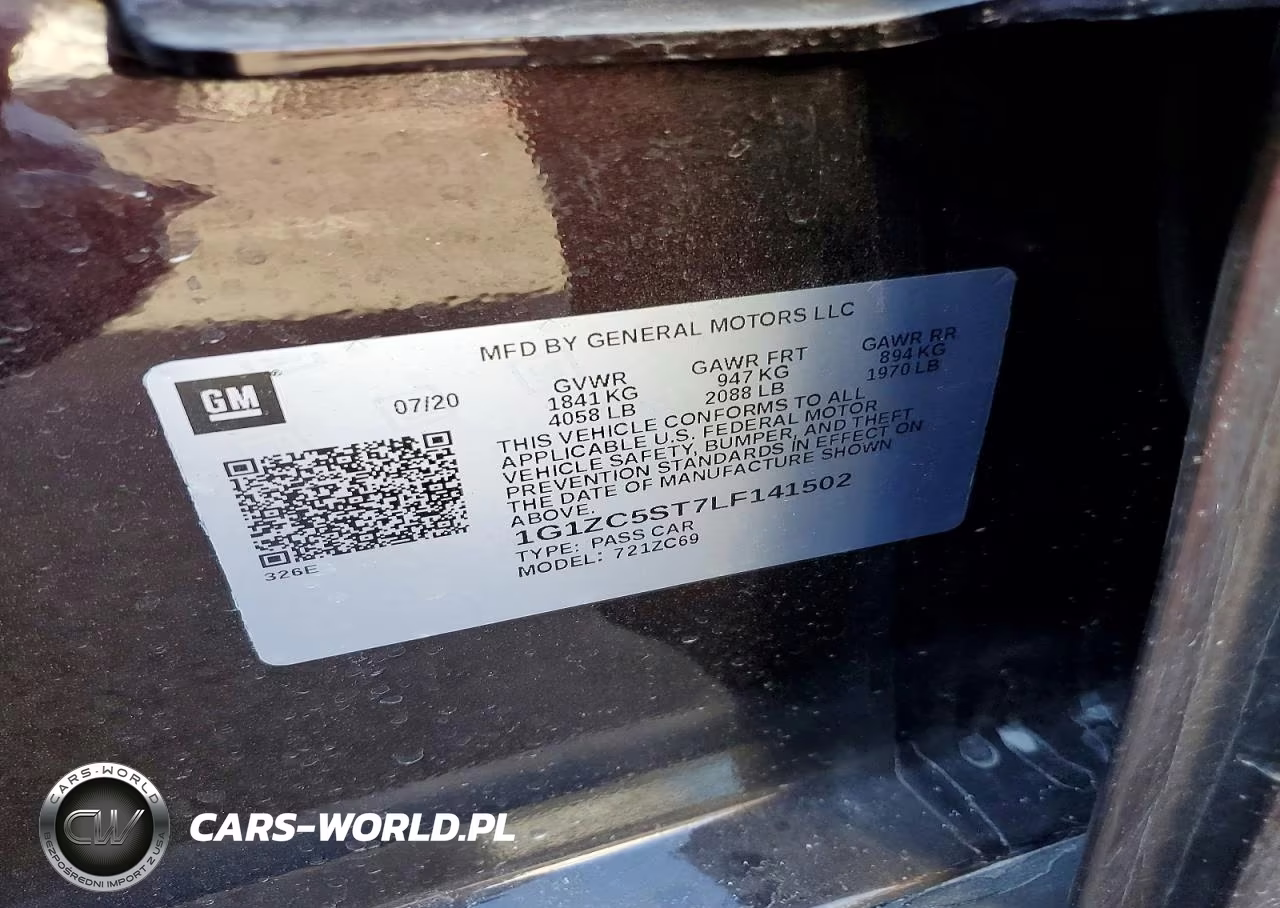 2020 Chevrolet Malibu Ls VIN:1G1ZC5ST7LF141502 - 12