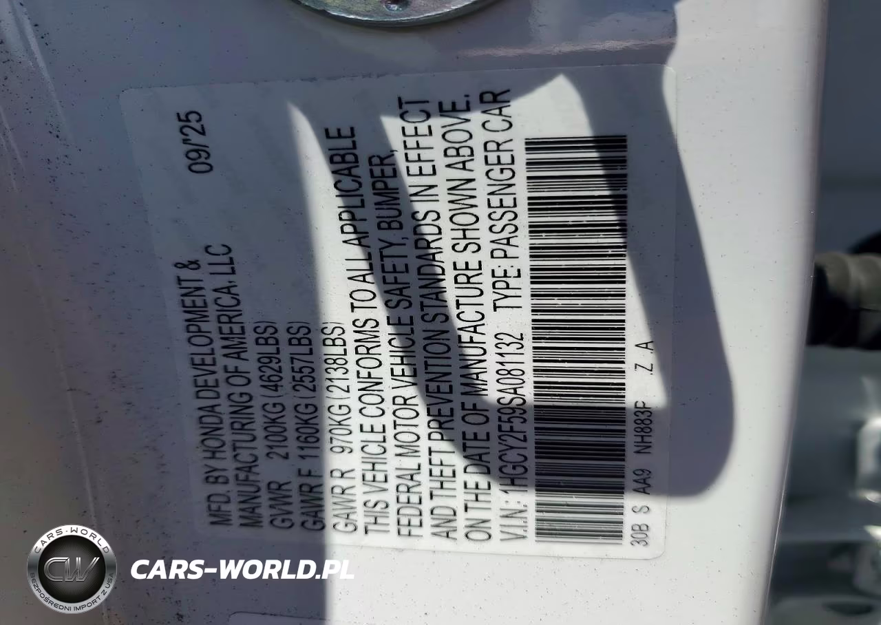 2025 Honda Accord Hybrid Sport VIN:1HGCY2F59SA081132 - 12