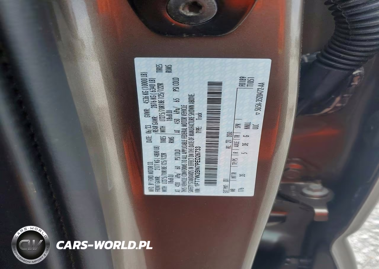 2023 Ford F250 Super Duty VIN:1FT7W2BN7PED26733 - 12