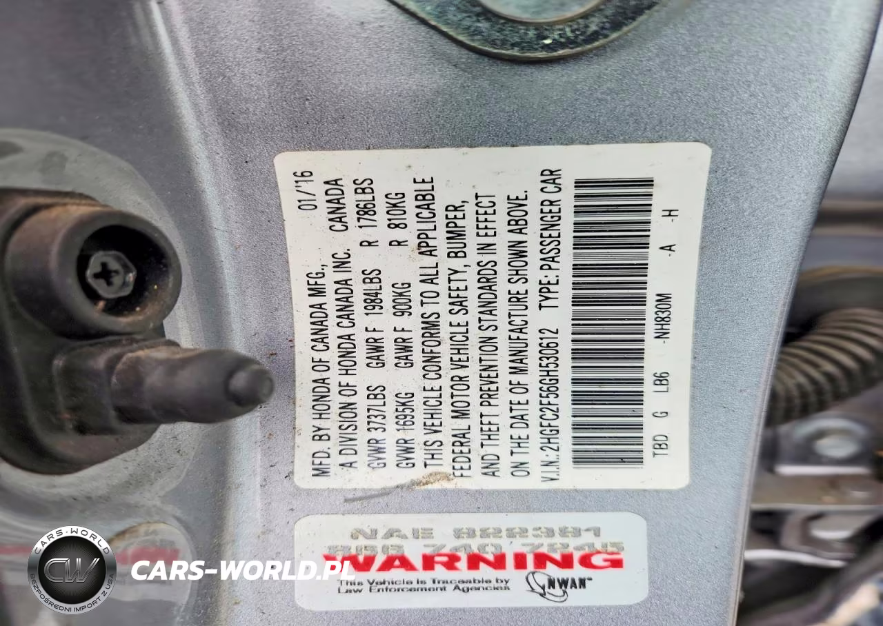 2016 Honda Civic Lx VIN:2HGFC2F56GH530612 - 13