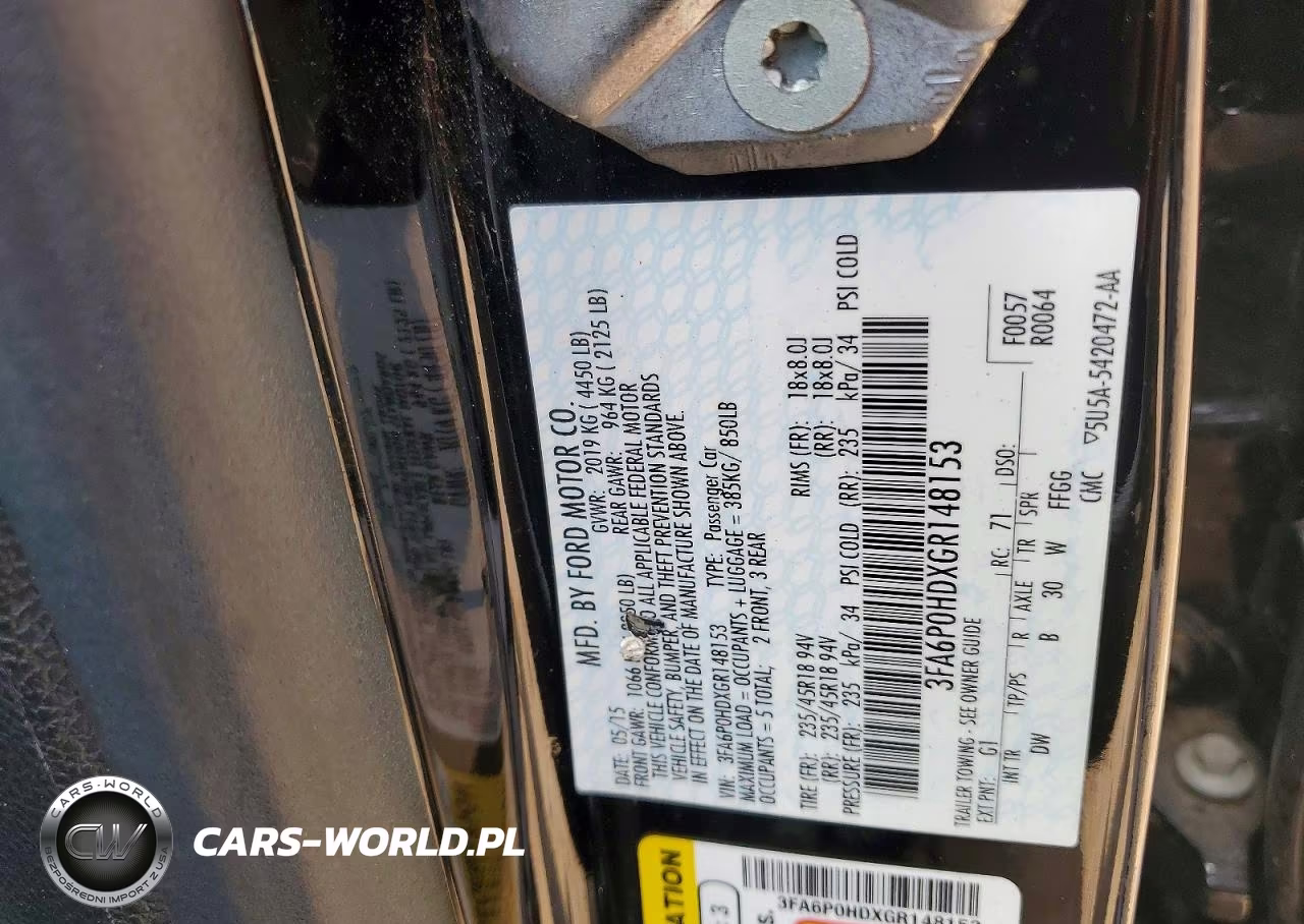 2016 Ford Fusion Se VIN:3FA6P0HDXGR148153 - 12
