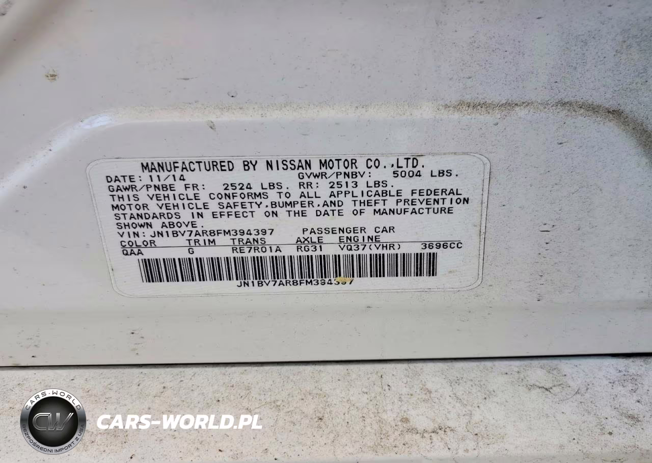 2015 Infiniti Q50 Base VIN:JN1BV7AR8FM394397 - 12