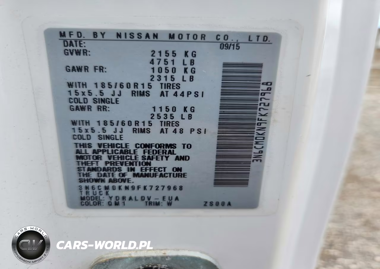 2015 Nissan Nv200 S VIN:3N6CM0KN9FK727968 - 13