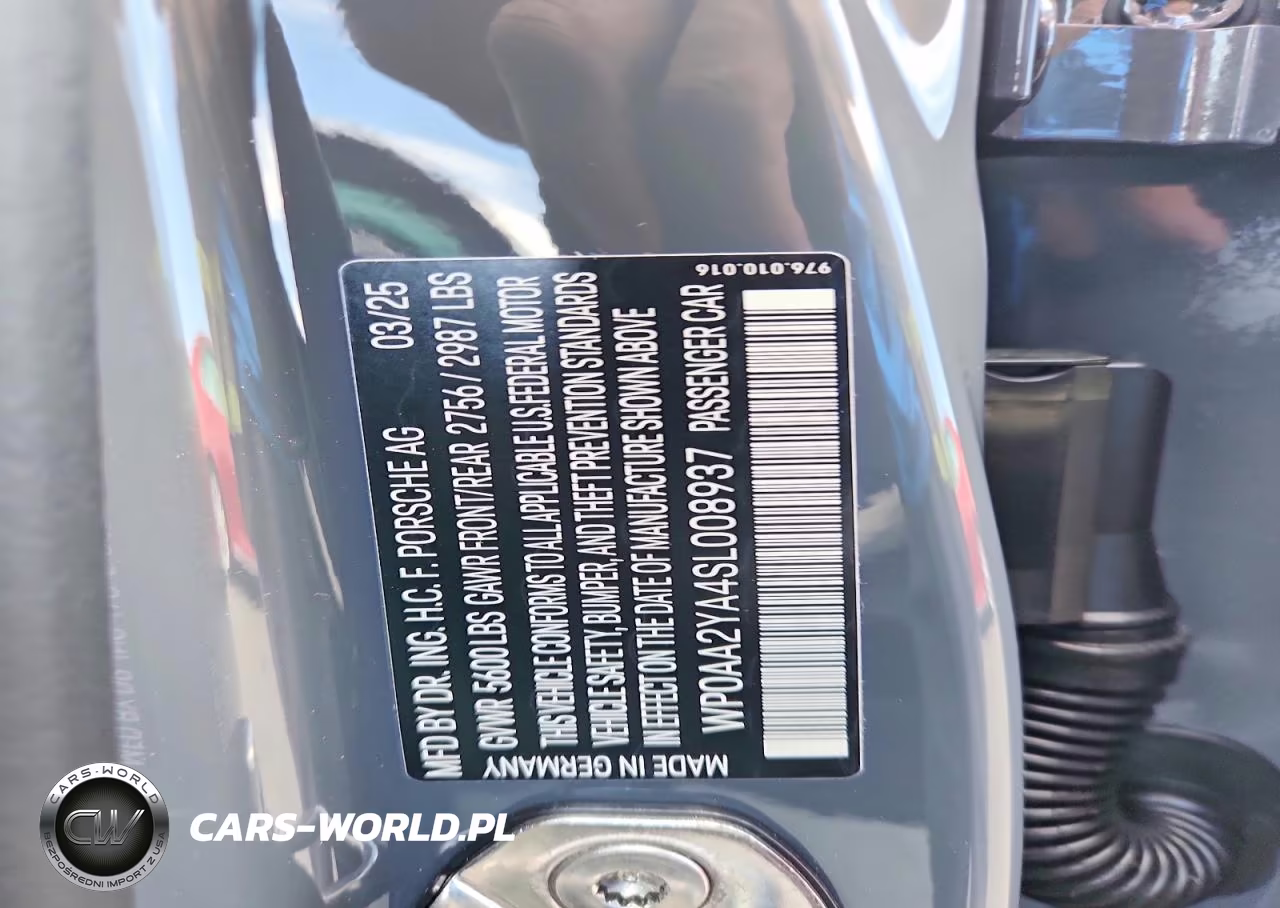2025 Porsche Panamera Base VIN:WP0AA2YA4SL008937 - 12