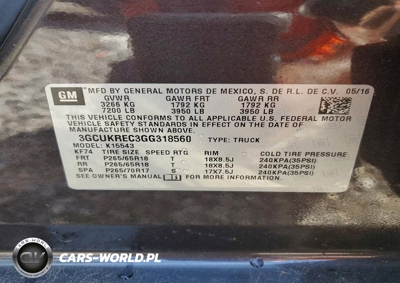 2016 Chevrolet Silverado K1500 Lt VIN:3GCUKREC3GG318560 - 12
