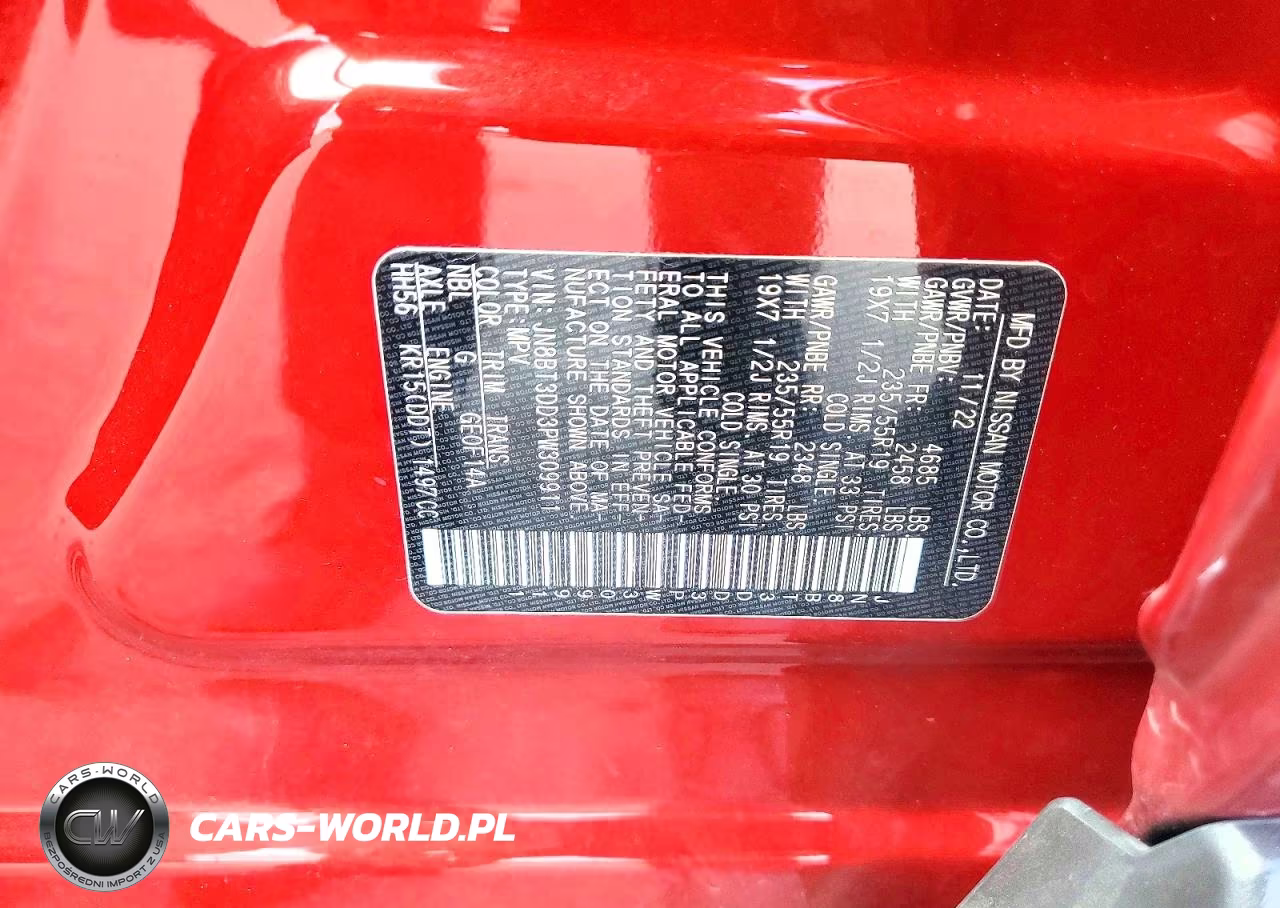 2023 Nissan Rogue Platinum VIN:JN8BT3DD3PW309911 - 13