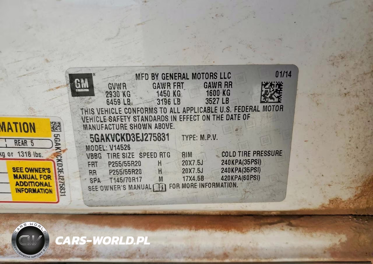 2014 Buick Enclave VIN:5GAKVCKD3EJ275831 - 13