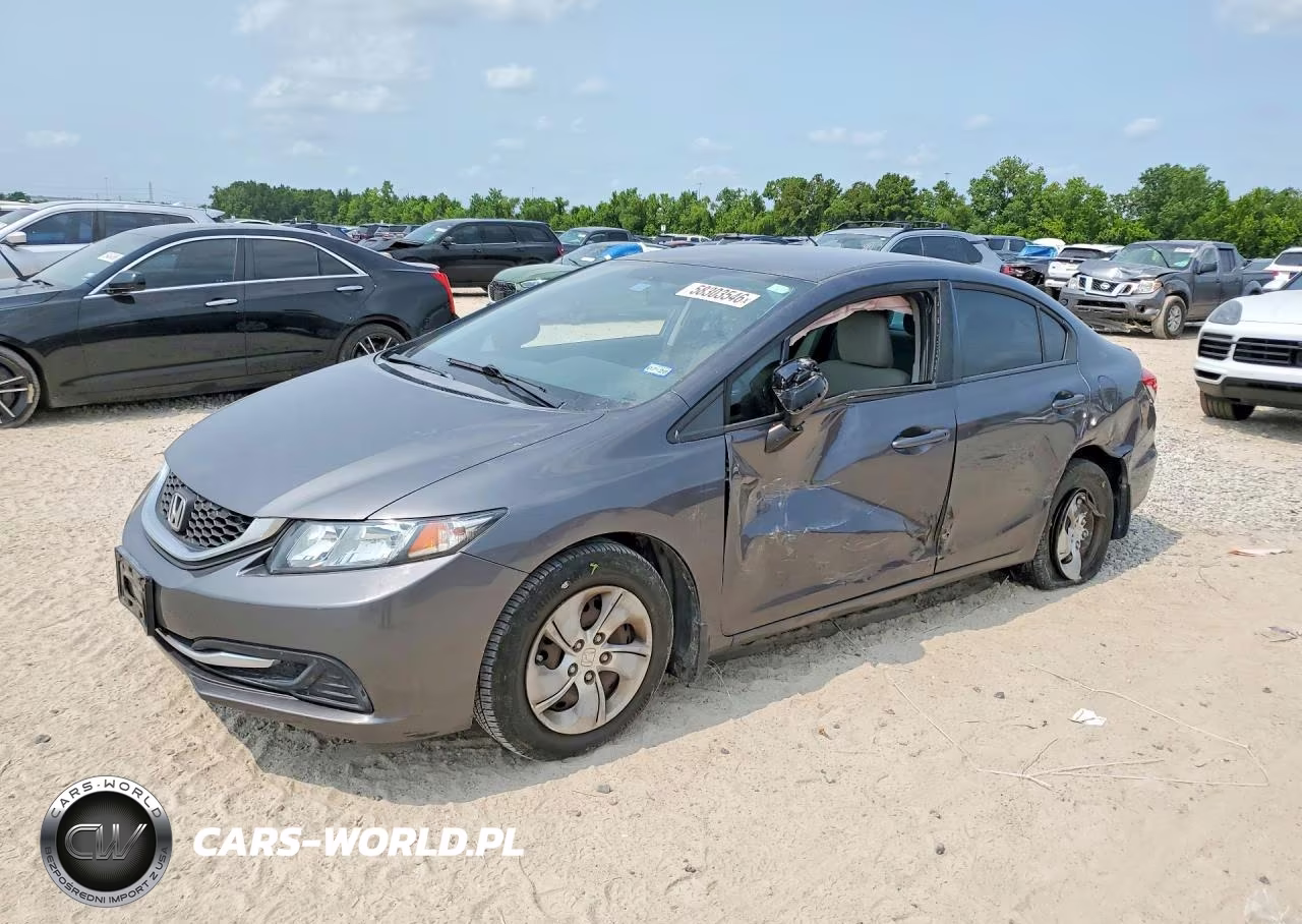2013 Honda Civic Lx VIN:2HGFB2F54DH550744 - 1