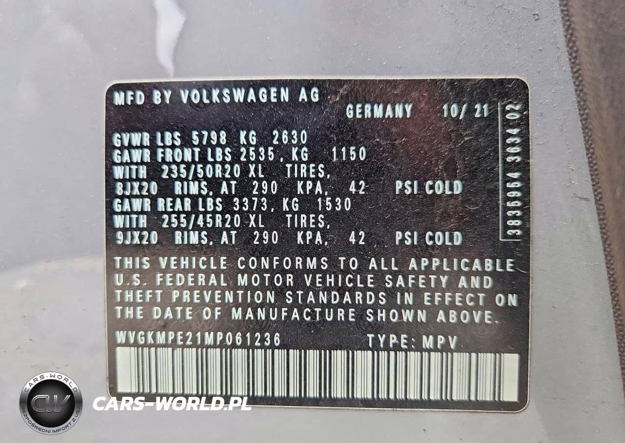 2021 Volkswagen Id.4 Pro S VIN:WVGKMPE21MP061236 - 13