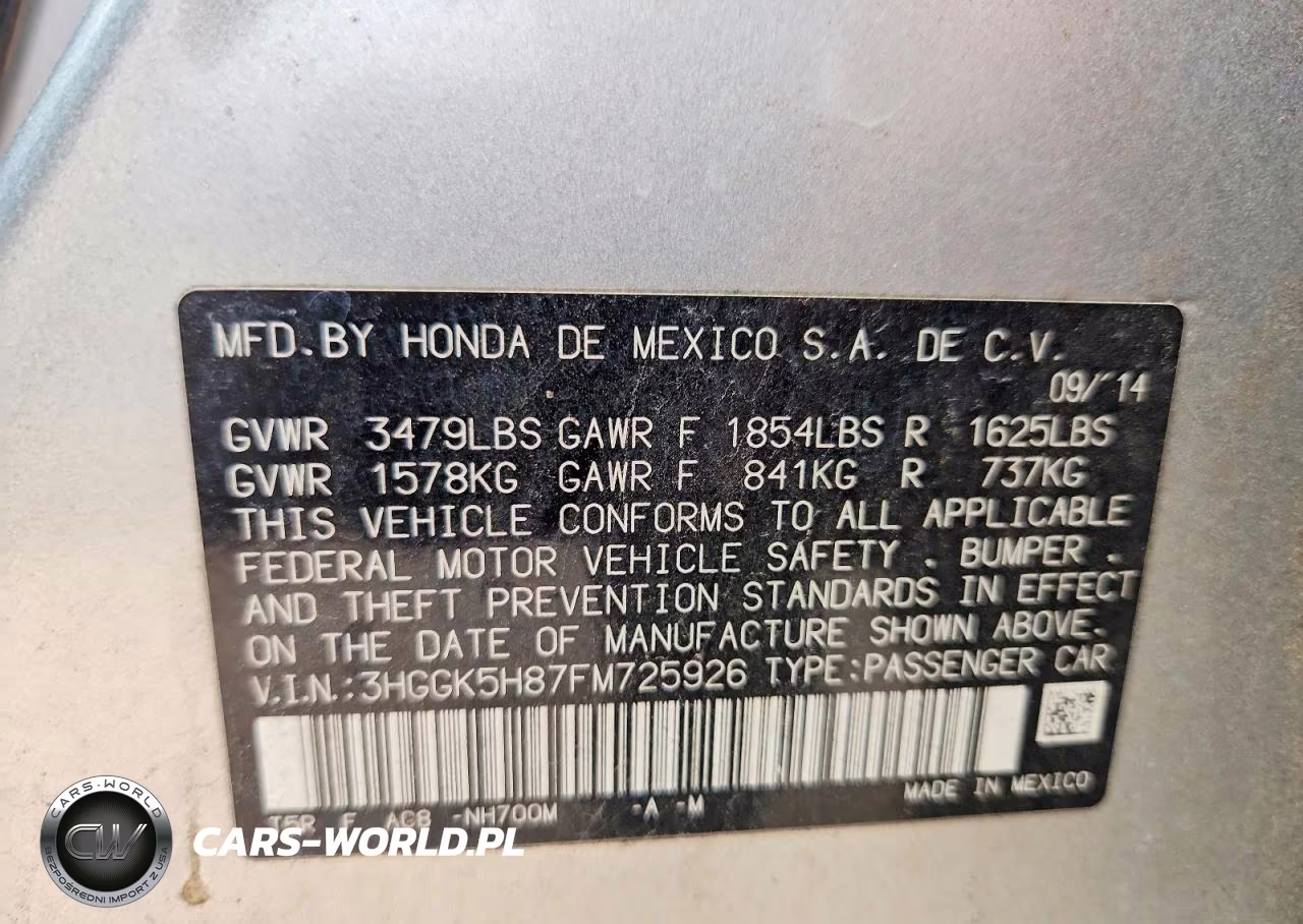 2015 Honda Fit Ex VIN:3HGGK5H87FM725926 - 12