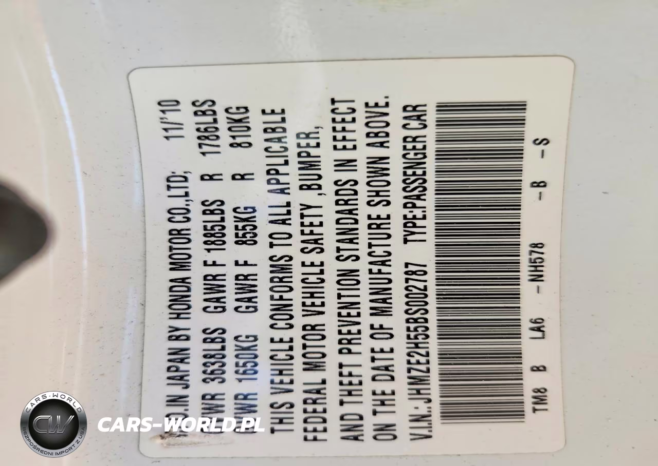 2011 Honda Insight Lx VIN:JHMZE2H55BS002787 - 12