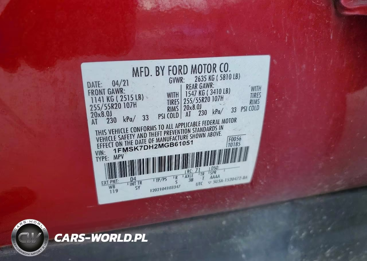 2021 Ford Explorer Xlt VIN:1FMSK7DH2MGB61051 - 13