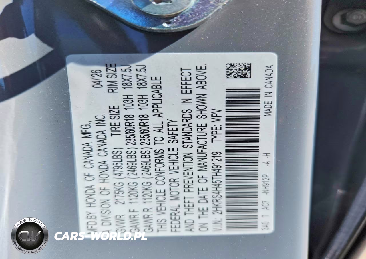 2026 Honda Cr-V Ex VIN:2HKRS4H45TH491219 - 13