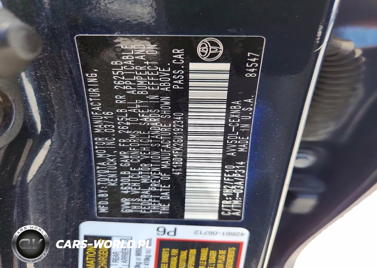 2016 Toyota Camry Hybrid Le VIN:4T1BD1FK2GU192340 - 12