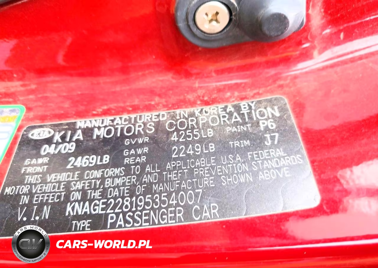 2009 Kia Optima Lx VIN:KNAGE228195354007 - 12