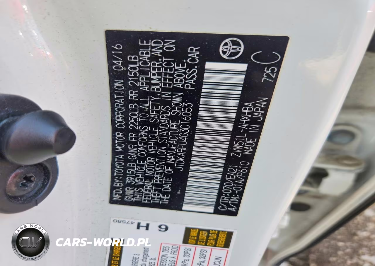 2016 Toyota Prius Four Touring VIN:JTDKARFU4G3016053 - 12
