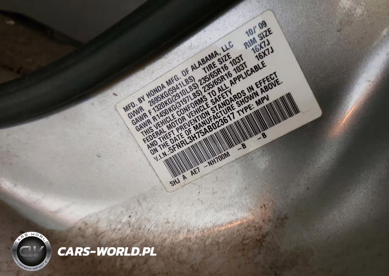 2010 Honda Odyssey Exl VIN:5FNRL3H75AB023617 - 13