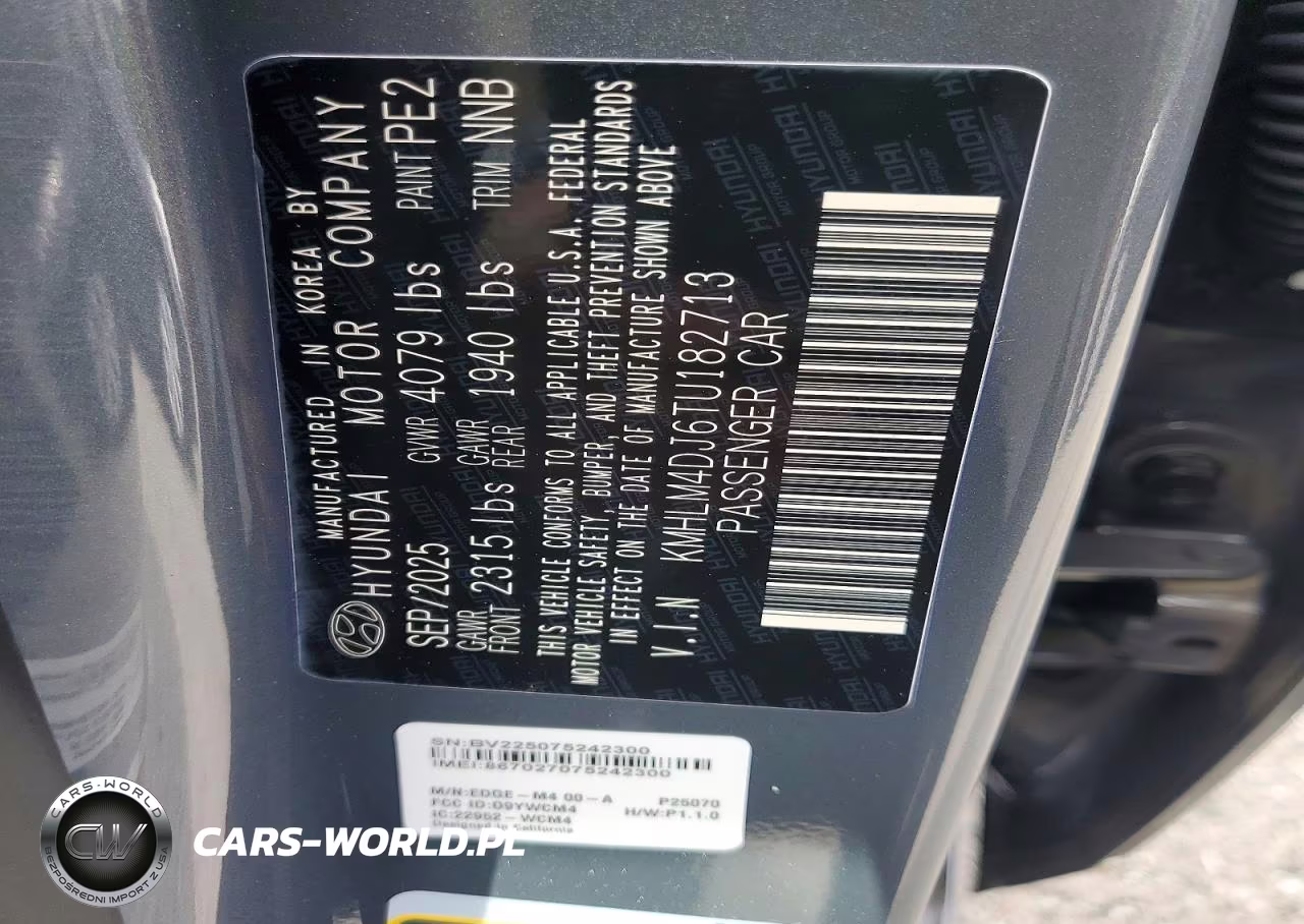 2026 Hyundai Elantra Hybrid Blue VIN:KMHLM4DJ6TU182713 - 12
