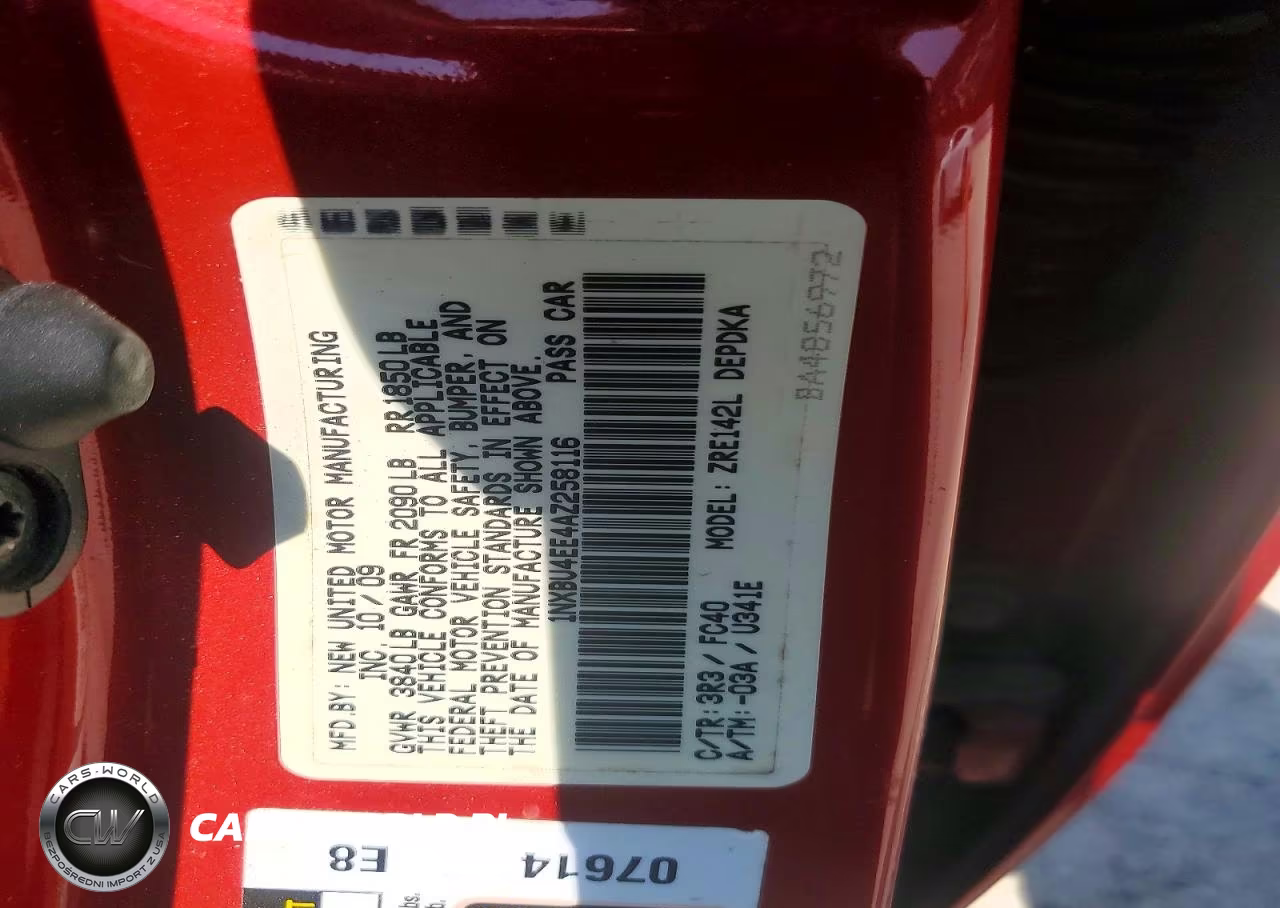 2010 Toyota Corolla Le VIN:1NXBU4EE4AZ258116 - 12