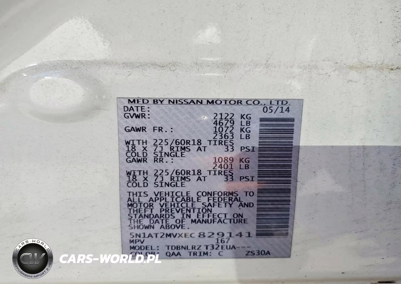2014 Nissan Rogue Sl VIN:5N1AT2MVXEC829141 - 12