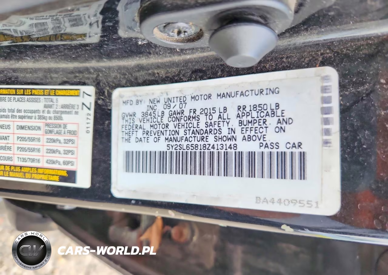 2008 Pontiac Vibe VIN:5Y2SL65818Z413148 - 12