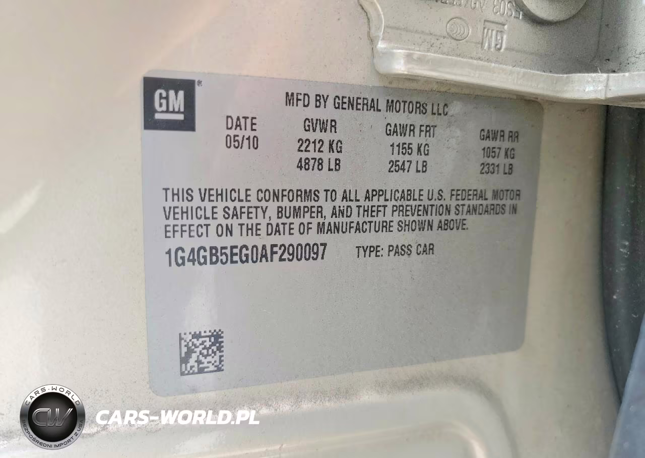 2010 Buick Lacrosse Cx VIN:1G4GB5EG0AF290097 - 13