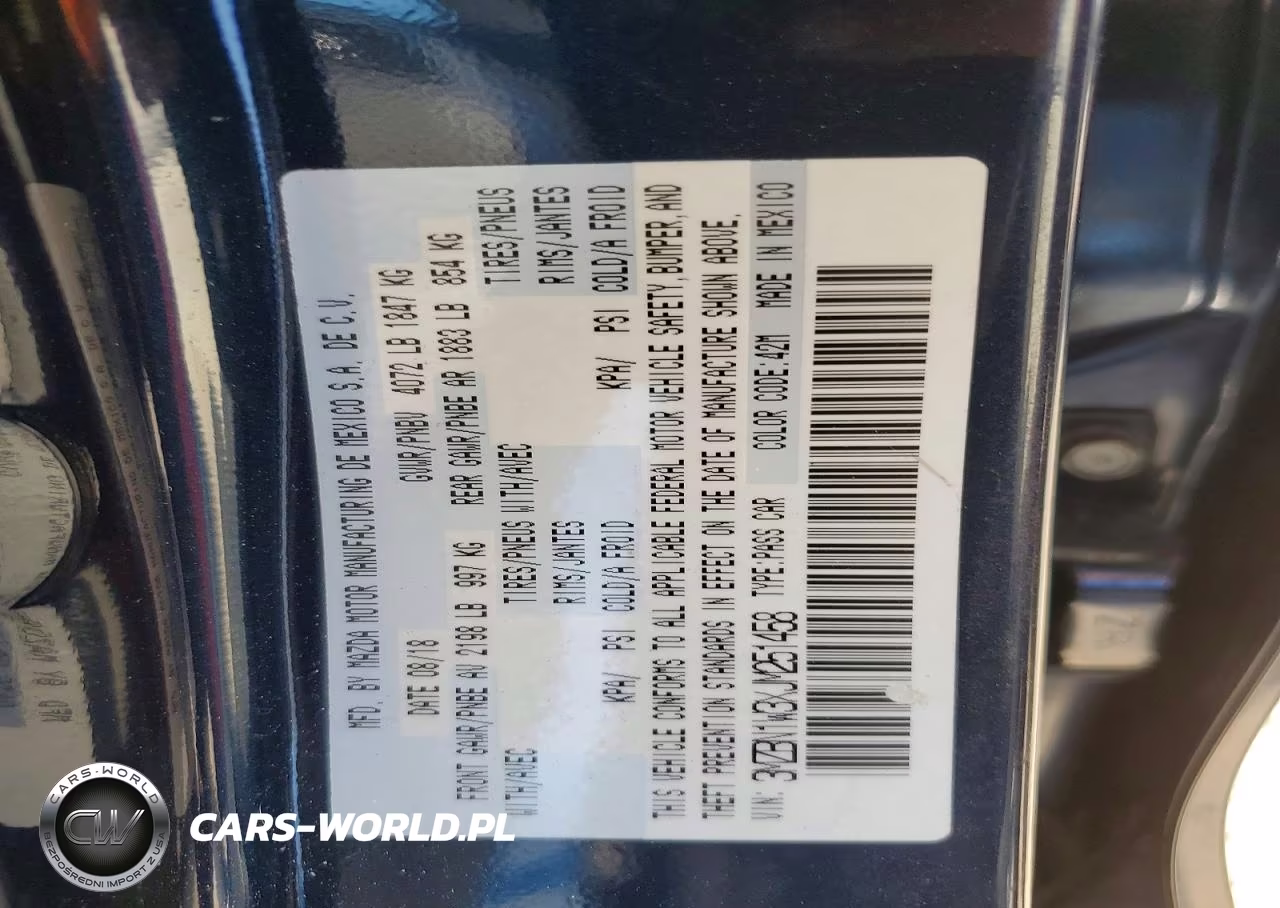 2018 Mazda 3 Grand Touring VIN:3MZBN1W3XJM251458 - 12