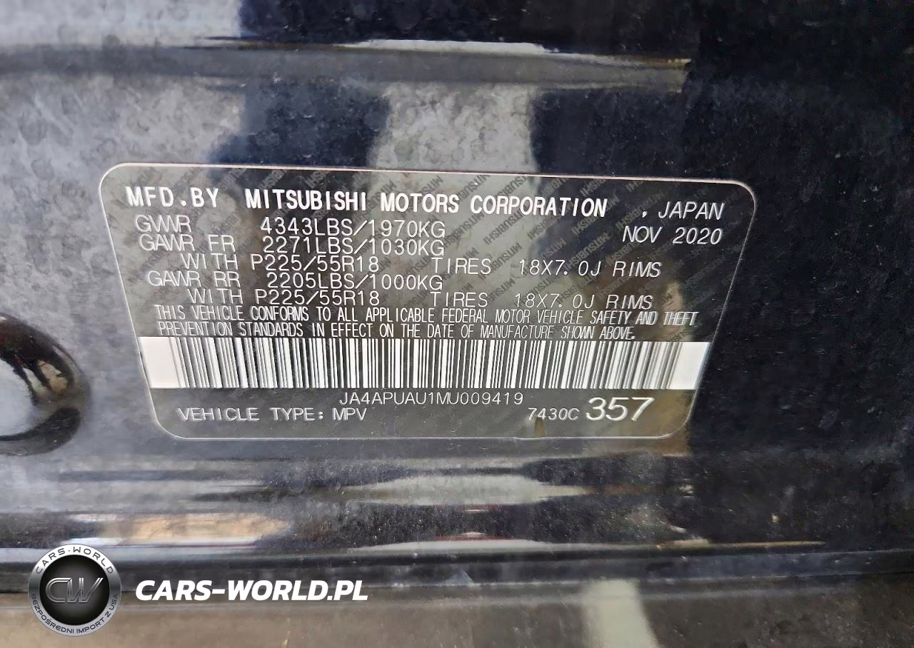 2021 Mitsubishi Outlander Sport Es VIN:JA4APUAU1MU009419 - 14