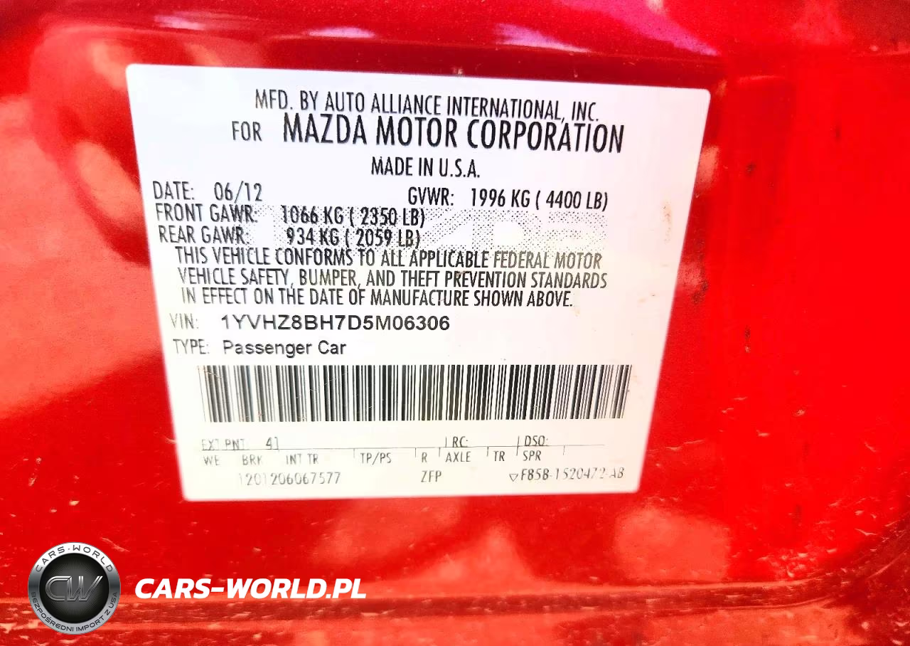 2013 Mazda 6 Sport VIN:1YVHZ8BH7D5M06306 - 12