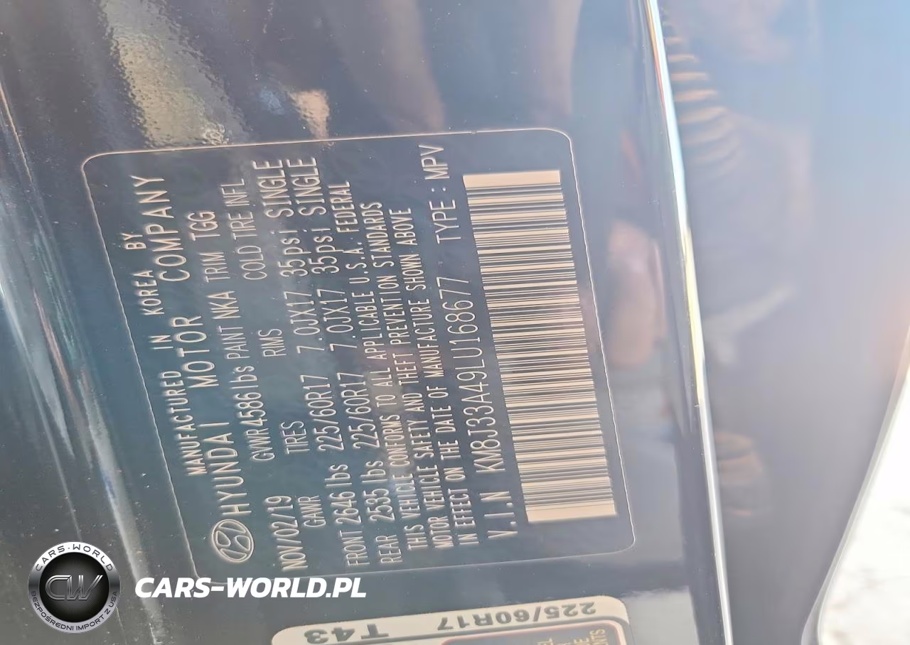 2020 Hyundai Tucson Value VIN:KM8J33A49LU168677 - 12