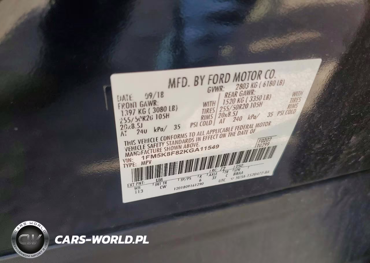 2019 Ford Explorer Limited VIN:1FM5K8F82KGA11549 - 12