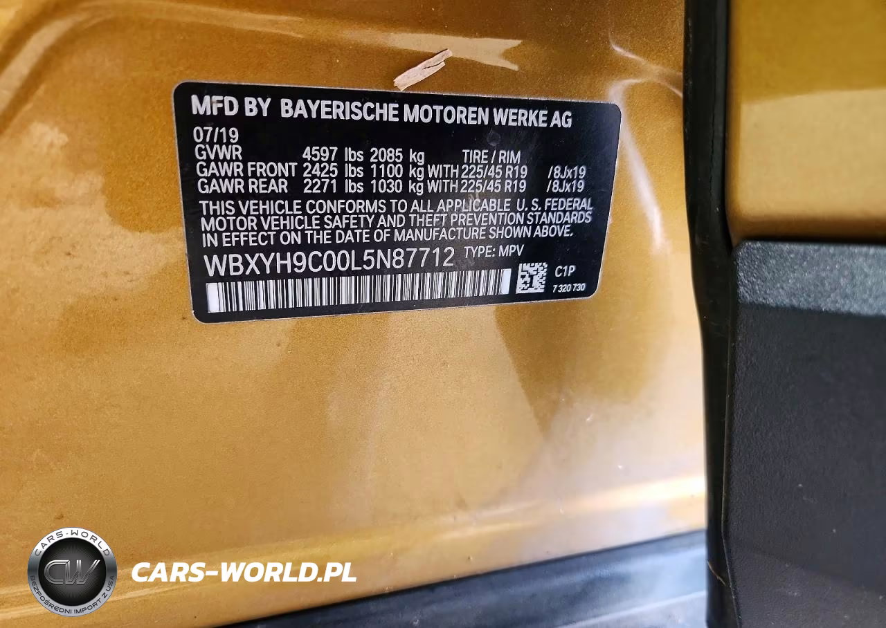 2020 BMW X2 Sdrive28I VIN:WBXYH9C00L5N87712 - 14