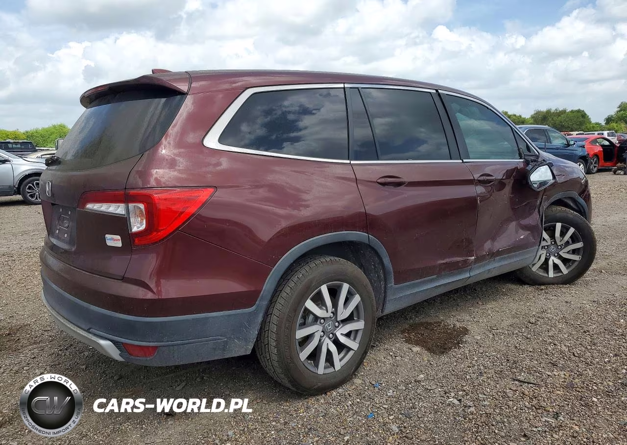 2021 Honda Pilot Ex VIN:5FNYF5H34MB044619 - 3