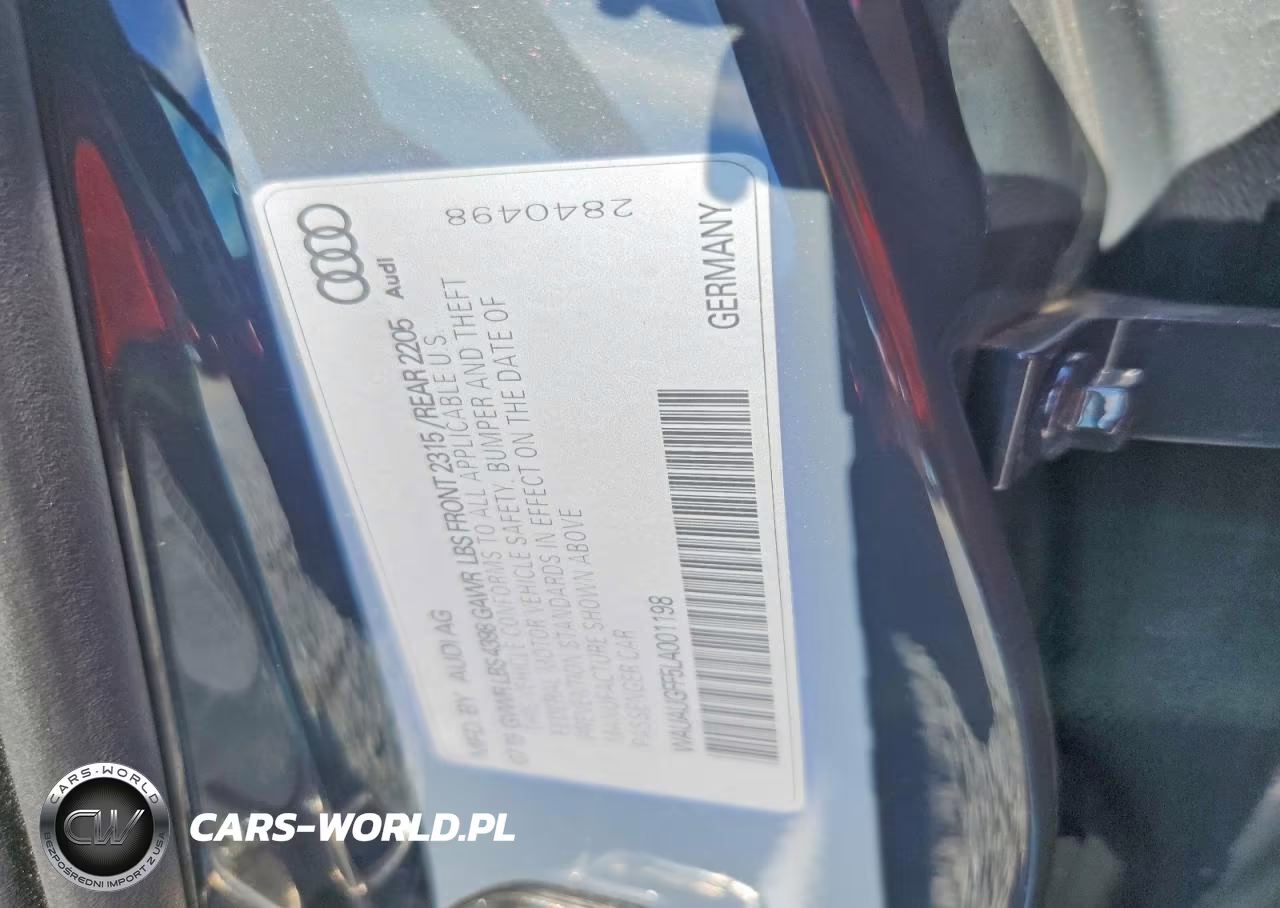 2020 Audi A3 Premium VIN:WAUAUGFF5LA001198 - 12