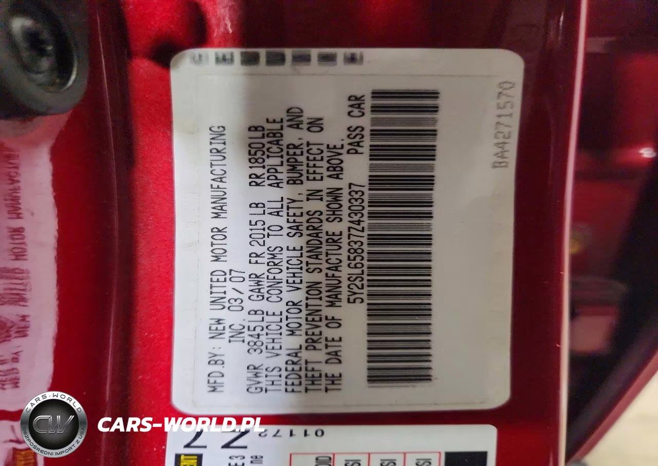 2007 Pontiac Vibe VIN:5Y2SL65837Z430337 - 12